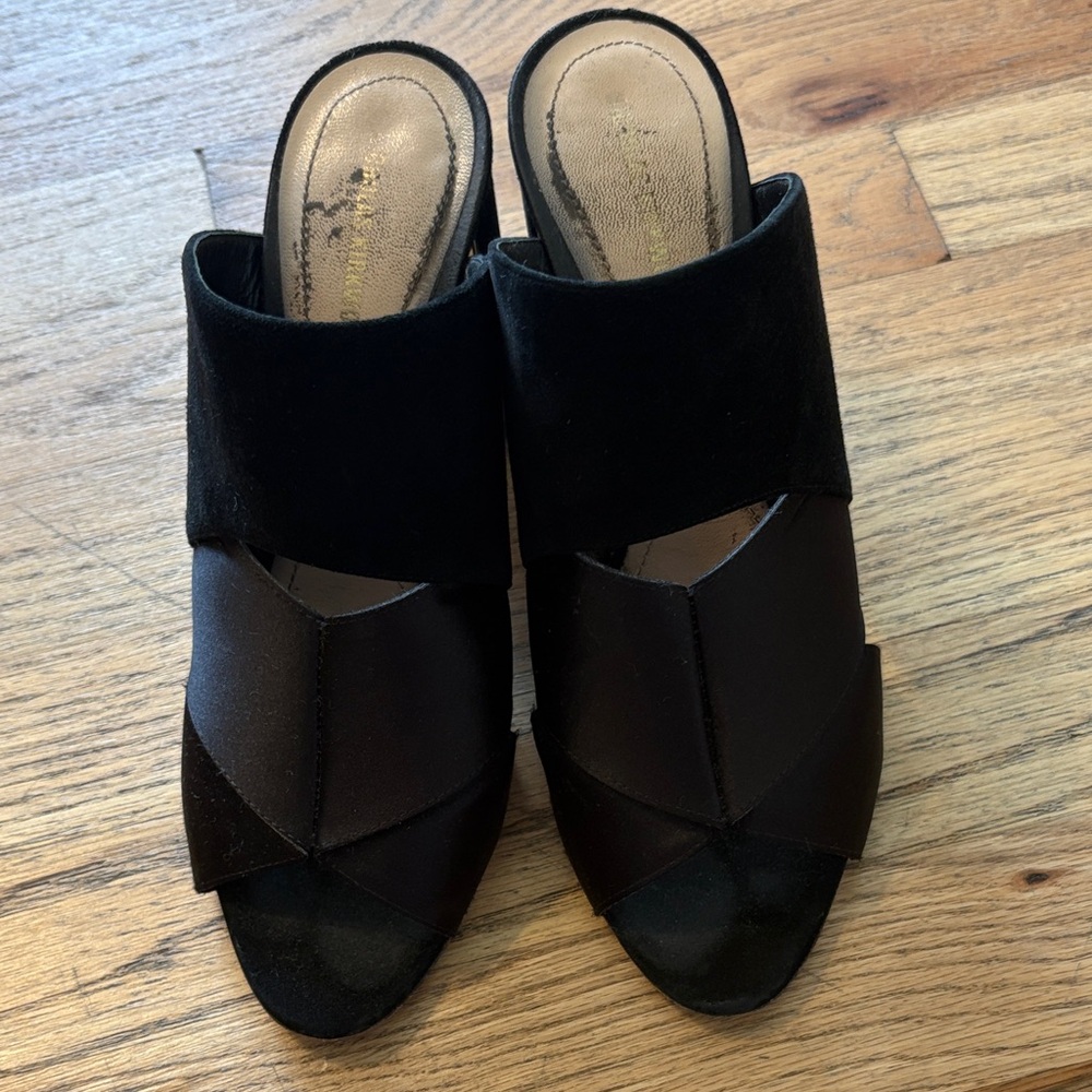 Nicholas Kirkwood Black Geometric Mules